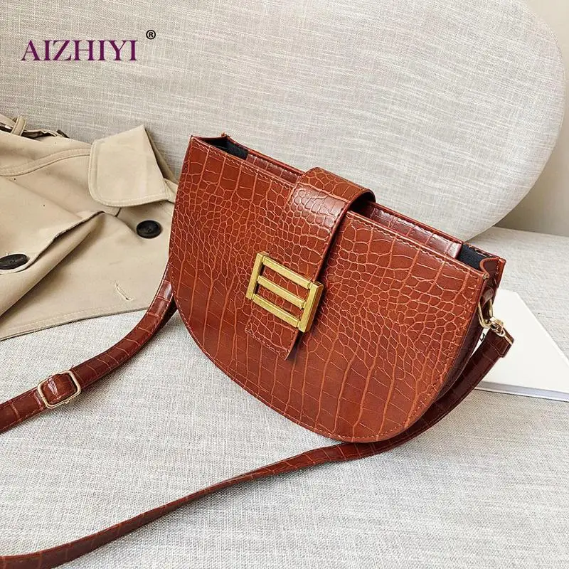 

Female Vintage Fashion PU Leather Crossbody Handbag Women Casual Solid Color Retro Shoulder Messenger Bag