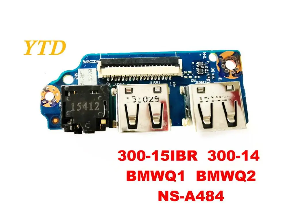 Оригинальный Для lenovo 300 15IBR 14 USB плата аудио BMWQ1 BMWQ2 NS A484 испытанное хорошее