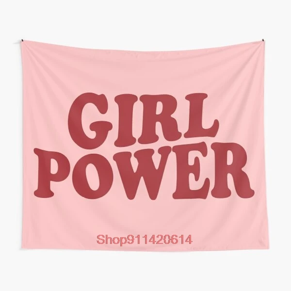 Гобелен GIRL POWER гобелен в стиле хиппи настенный подвесной для гостиной спальни