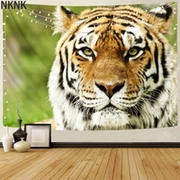 nknk brand tiger tapestry animal home tapestrys plant wall tapestry psychedelic tapestries wall hanging boho decor witchcraft