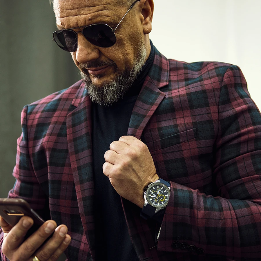 Мужские кварцевые часы с хронографом MEGIR армейские спортивные в стиле милитари