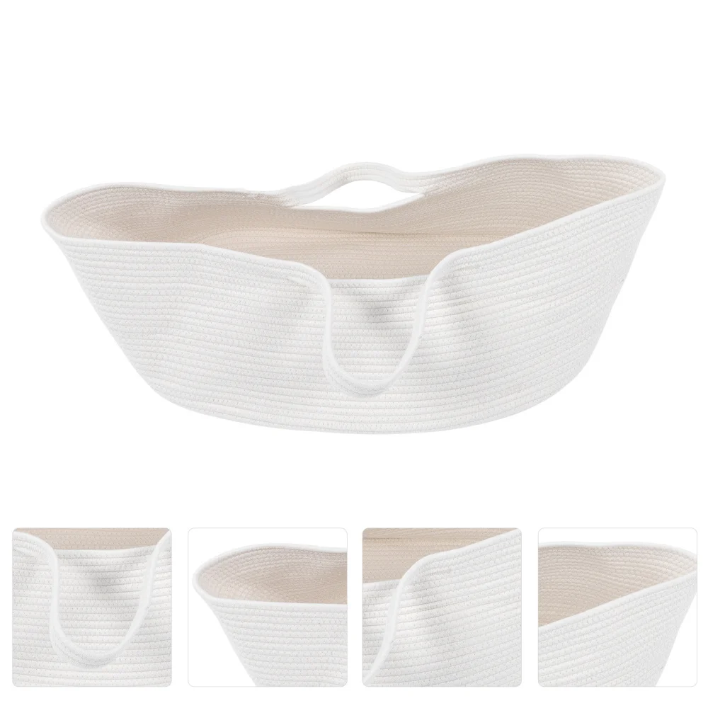 

1pc Woven Baby Outdoor Holding Basket Diaper Basket Portable Nappy Container