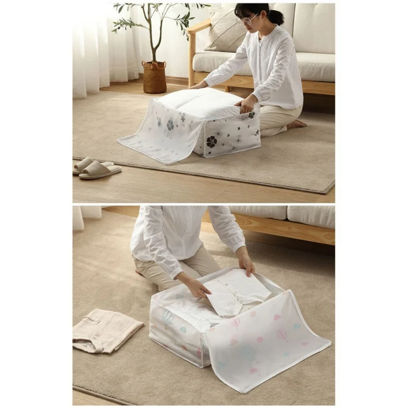 Стеганая сумка для хранения Большая водонепроницаемая одежды складной