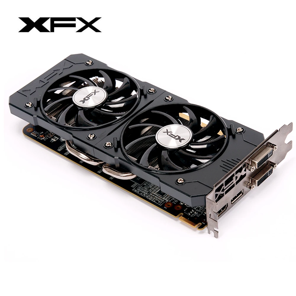Видеокарта XFX Radeon R7 200 2 Гб GDDR3 DVI-D бит игровая видеокарта DirectX 12 GPU 240/HDMI/DP(R7 390/R9) |