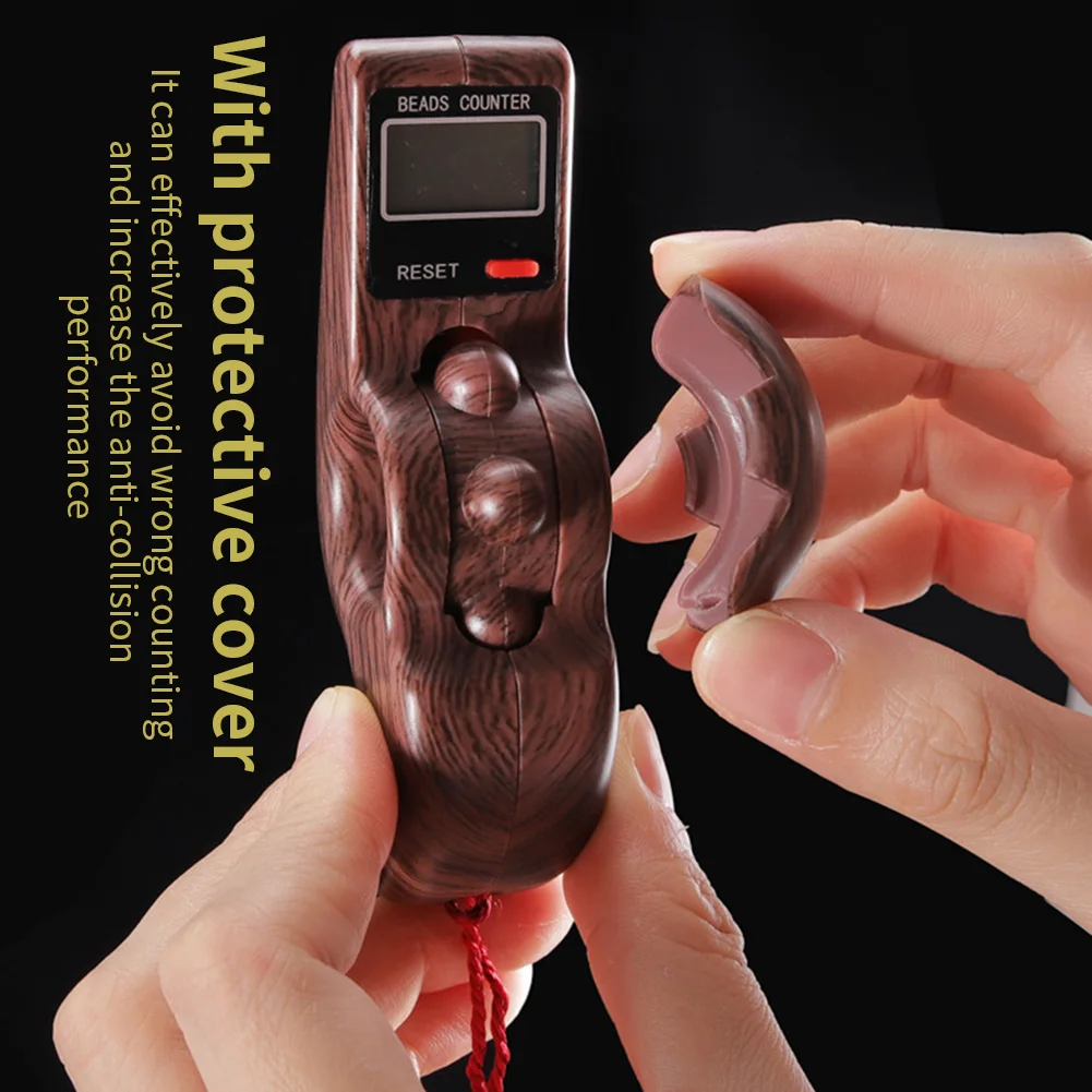 

ABS Portable Mini Tassel Buddha Beads Manual Counter Handheld Electronic Digital Display ABS Battery Powered Pedometers