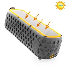 Portable Solar Energy bluetooth Speaker Hifi Stereo Handsfree call  2400 mAh Wireless IPX5 Waterproof Speaker With Flashlight