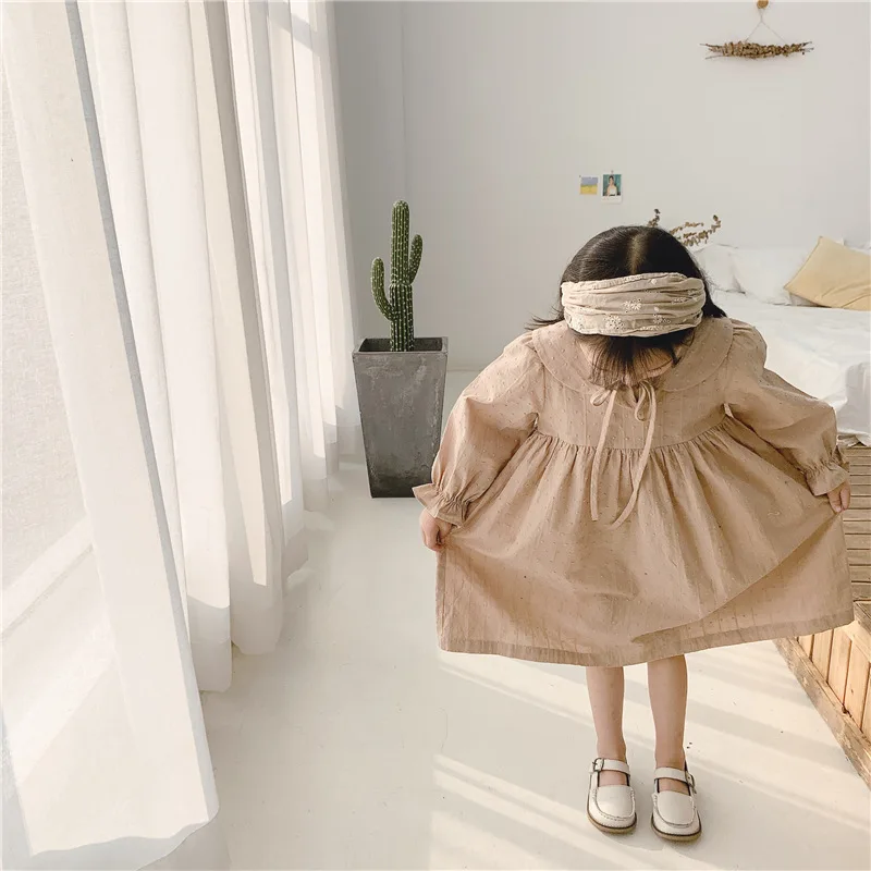 Весна-Осень 2020 Новое поступление хлопковое платье принцессы в Корейском стиле с