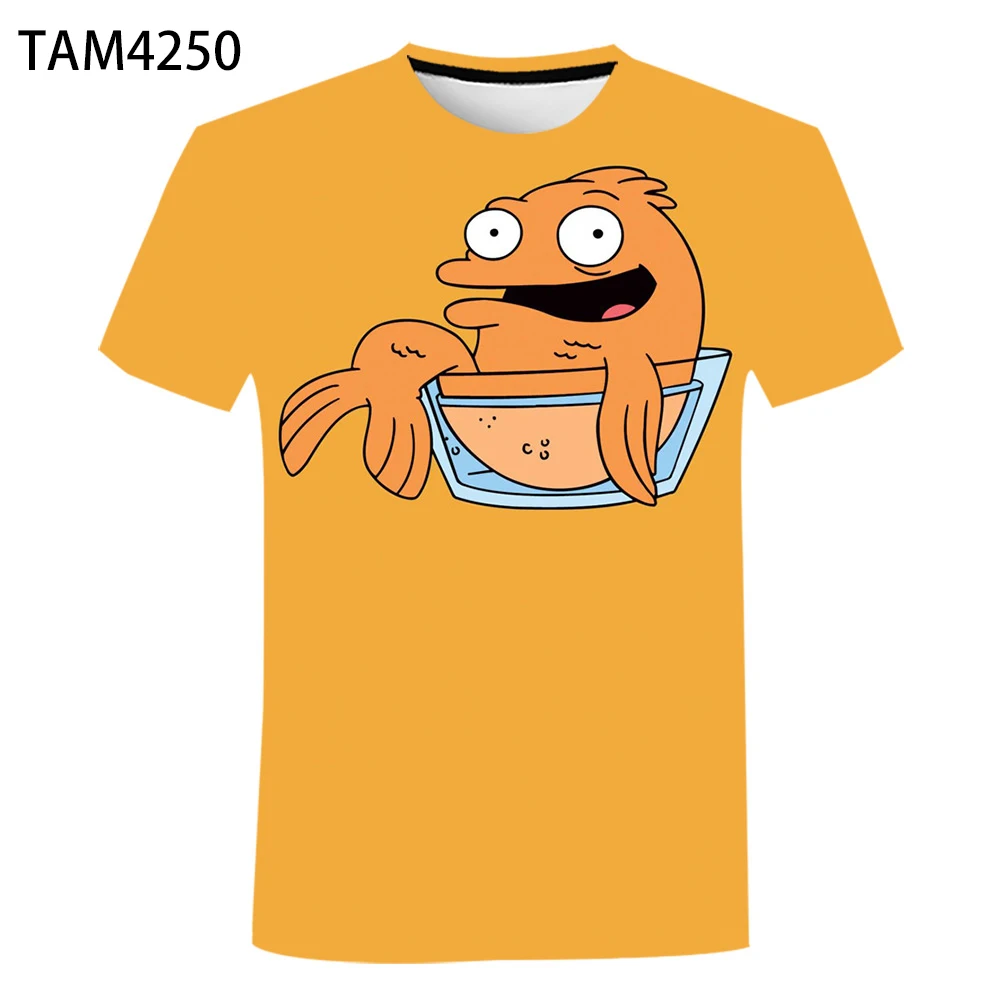 

2021 New Cartoon Men's T-shirt Round Neck Shirt American Style Fashion Oversize Street Style Top 3D Summer Casual Printing Tees