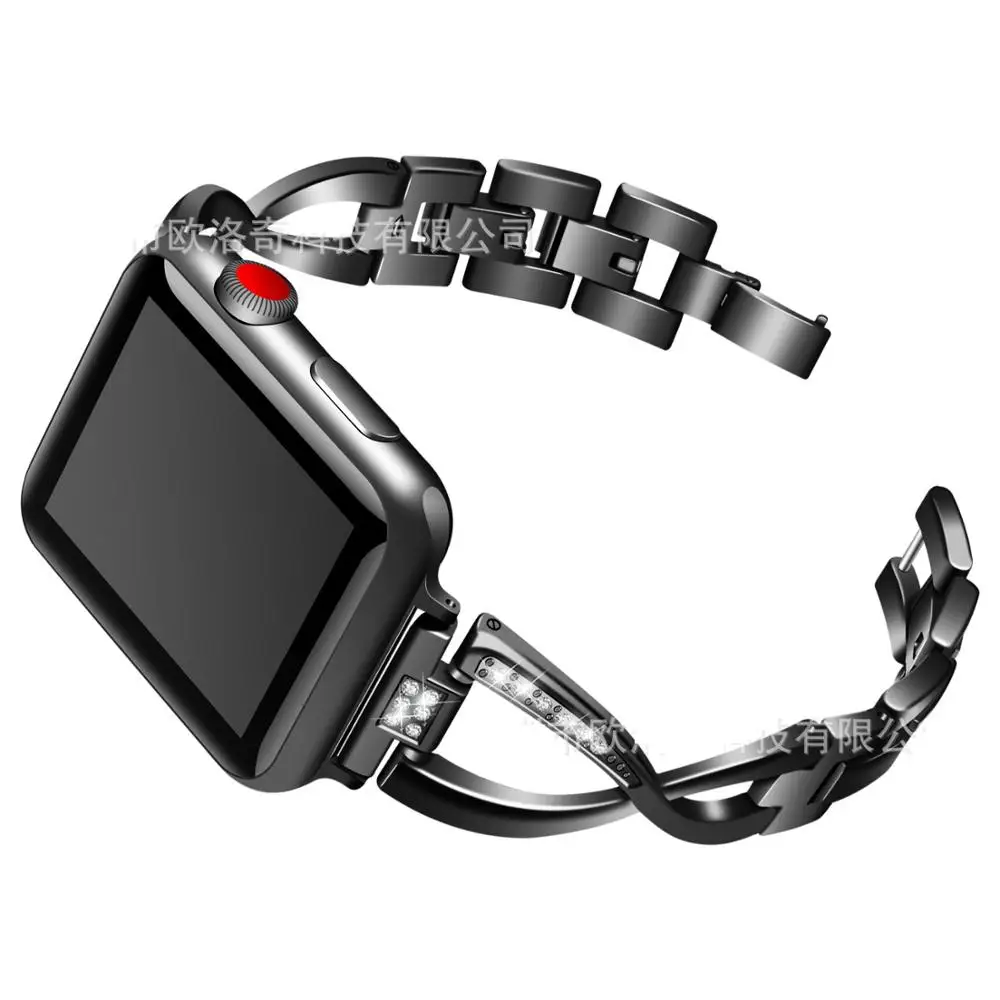 Для наручных часов Apple Watch 38/40 мм/42 44 мм браслета из нержавеющей стали смарт