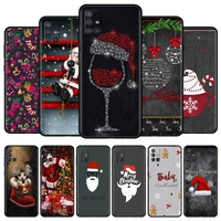 Merry Christmas New Year Silicone Phone Case For Funda Samsung Galaxy A51 A21s A71 A12 A31 A52 A41 A32 A72 A02s A11 A02 Cover