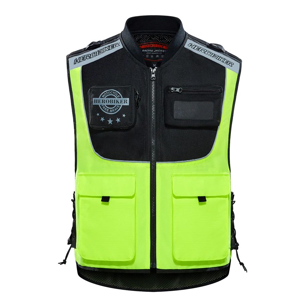 HEROBIKER мотоциклетная куртка мужская одежда для верховой езды светоотражающий жилет мотоциклетный жилет Мотоциклетная Куртка Мото дышащая байкерская куртка