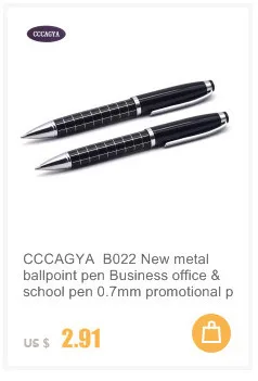 CCCAGYA B103, розовое золото, черная высококачественная металлическая гелевая ручка, роскошная подарочная ручка для учителя, для деловых встреч, школы, офиса, канцелярские принадлежности