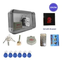 dragonsview electronic lock 12v3a exit button unlock electric locks for door access control system