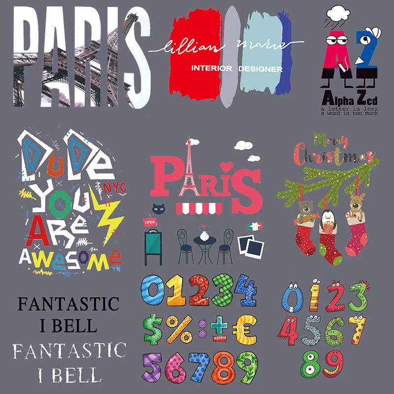 Цветные арабские железные нашивки с буквами термоперенос для одежды футболок