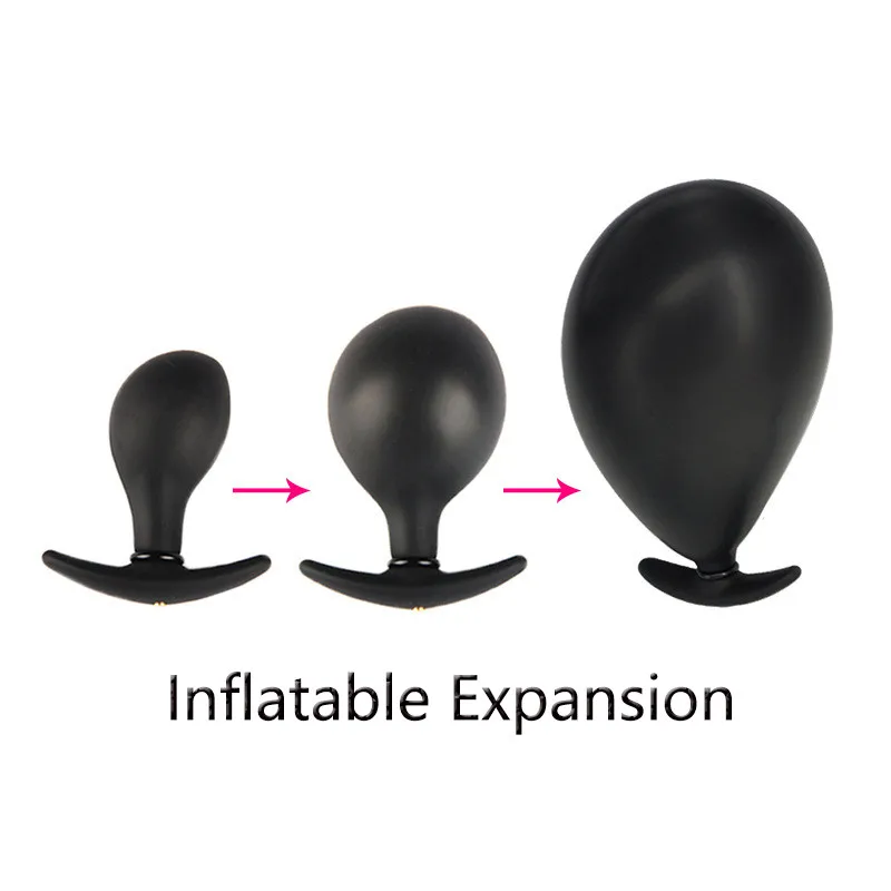 New Built Steel Ball Inflatable Butt Plug Anal Toy Vaginal Dilator Dildo Gay Sex Toys For Women And Men Pump |