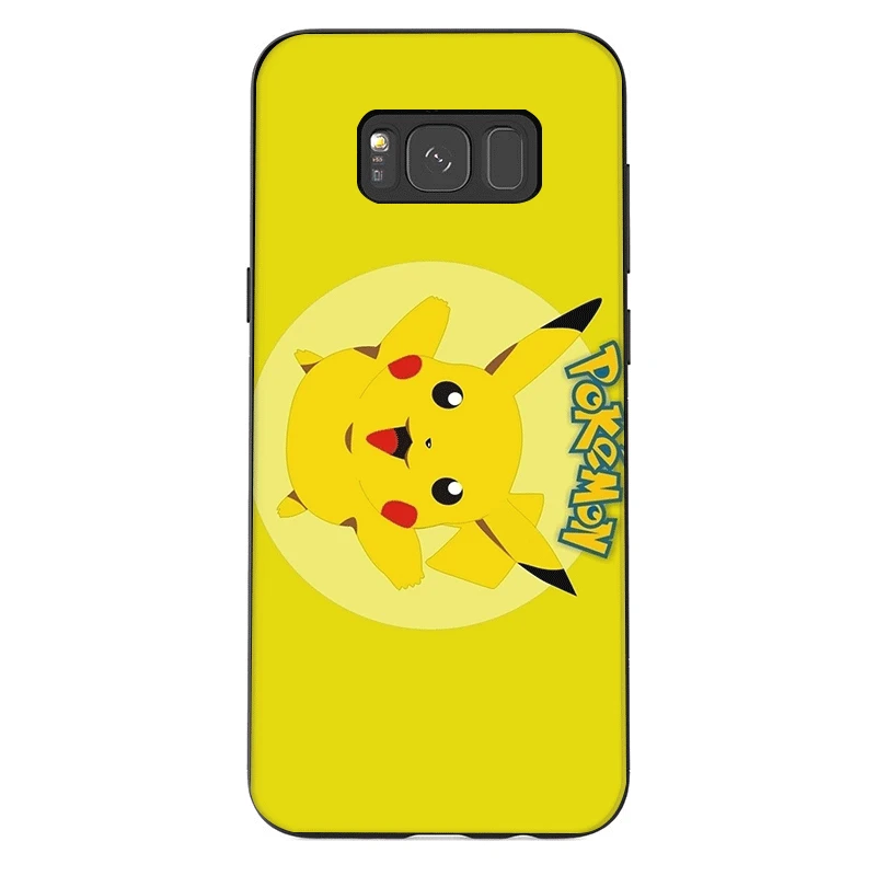 B8 Мобильный чехол для телефона из термополиуретана для samsung Galaxy A50 A70 A10 A30 A40 A3 A5 A6 A7 A8 A9 J6 Защитная крышка с рисунком Пикачу - Цвет: B8