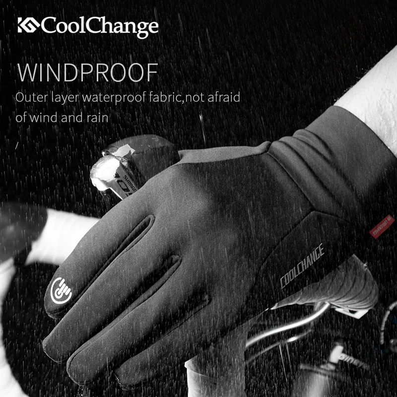 Велосипедные перчатки Coolchange для мужчин и женщин ветрозащитные теплые горных