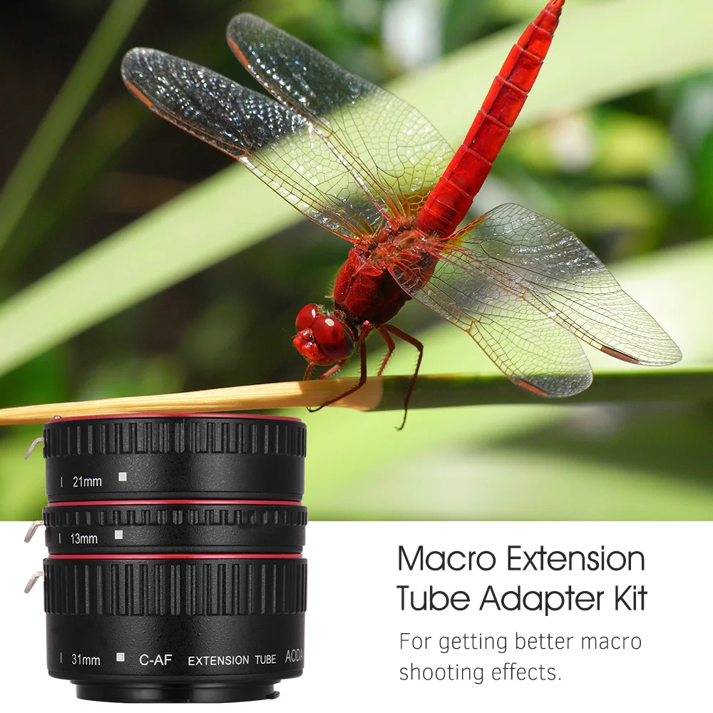 Комплект колец-адаптеров для автофокуса AF Macro (21 мм + 13 31 мм) фотоаппаратов Canon DSLR |