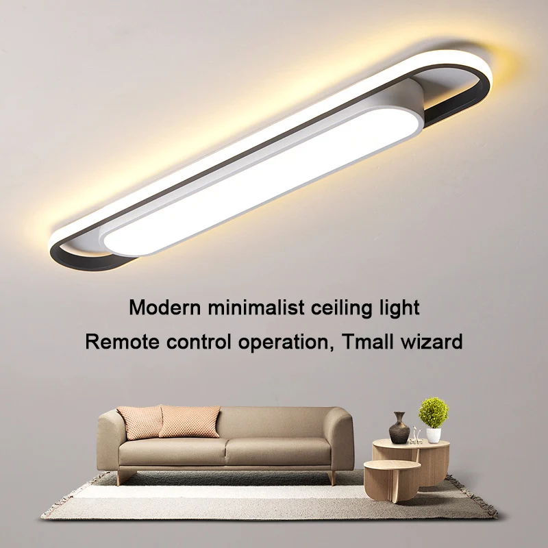 Современный прямоугольный светодиодный потолочный светильник простые лампы в