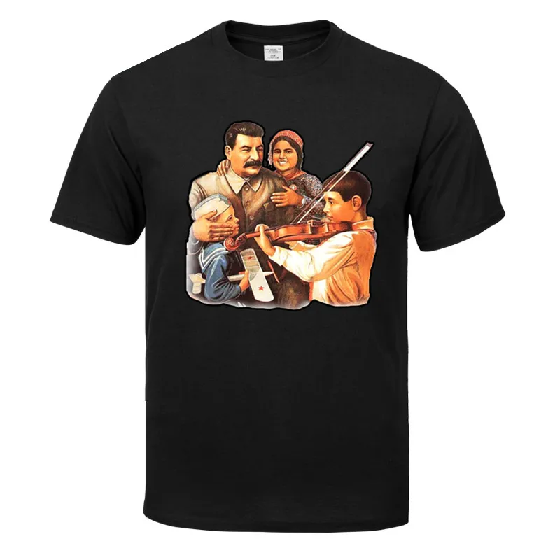 

Soviet Union - Stalin History Of The Soviet T Shirts Men Cool Tee Shirt Tops Short Sleeve Cotton T-shirts