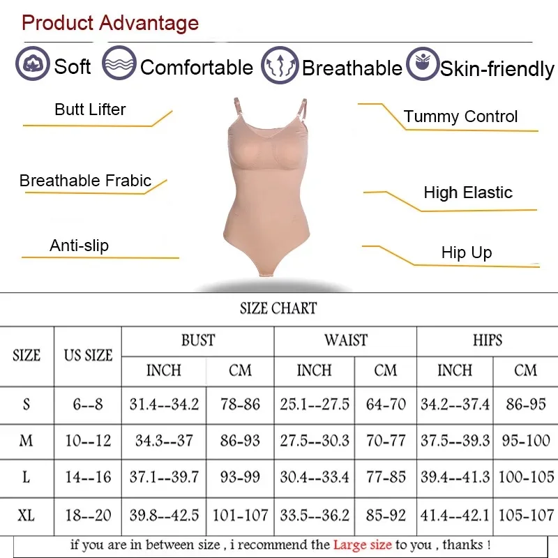 

Women Tummy Shapewear Bodysuit Private Label Compression Adjustable Strap Butt Lifter Shaper