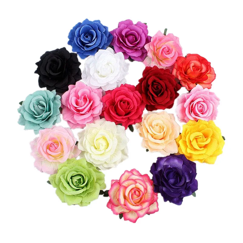 Женская заколка для волос в богемном стиле с искусственным цветком заколки