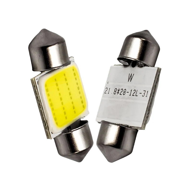 1x гирлянда 31 мм 36 мм/39 мм/41 мм C5W C10W светодиодный COB лампы 12SMD 12V 7000K интерьер автомобильного салона Чтение багажный фонарь супер яркий белый