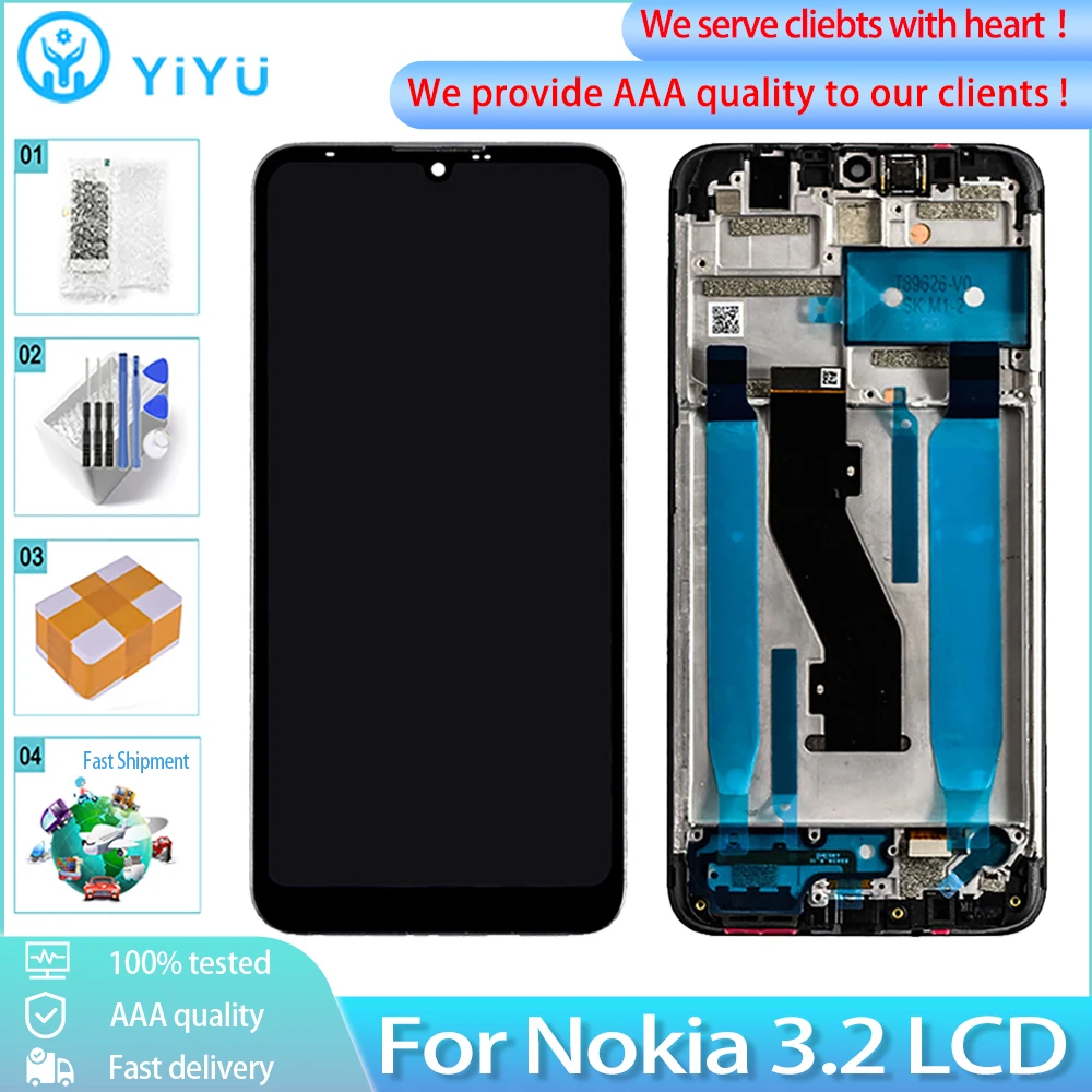 ЖК дисплей 6 2 дюйма для Nokia 3 TA 1156 1159 1164 с сенсорным экраном и дигитайзером в сборе