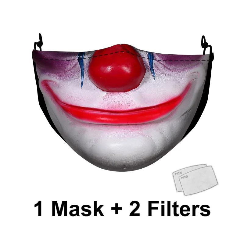 Смешные маски джокера модная новая ужасная маска для рта с принтом взрослых