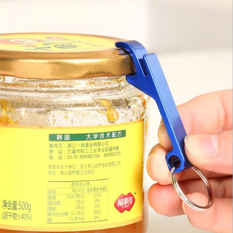 Портативная открывалка для бутылок брелок кухонные инструменты из алюминиевого