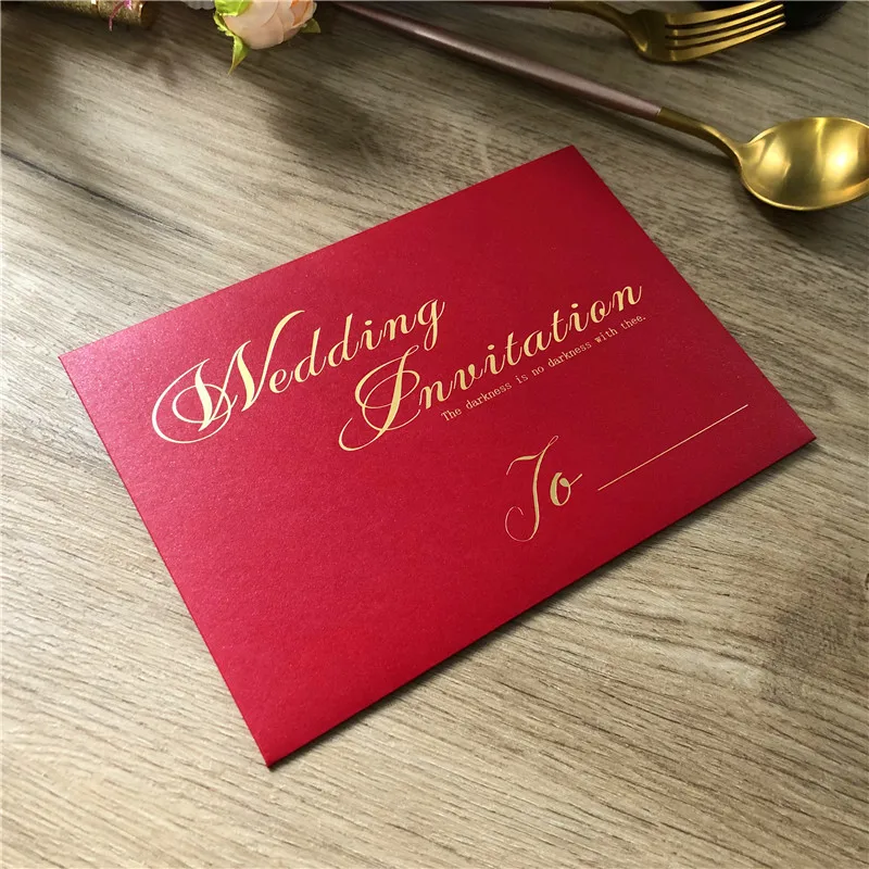 250g 135X195MM 25pc Pearl Color Paper Envelope For Invitations Gold Foil Print Wedding Card Bag Greeting Postcard A7 | Дом и сад