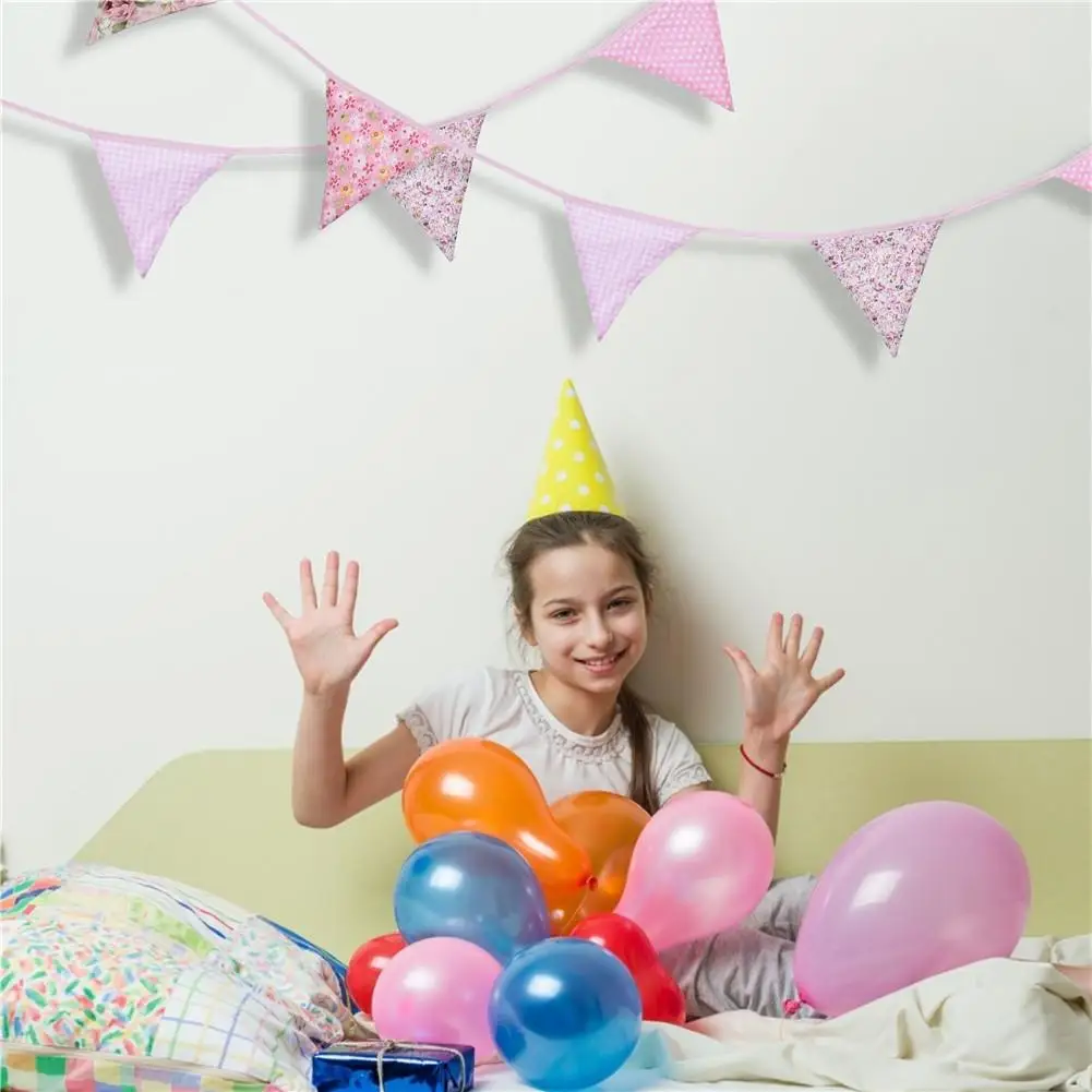 

36PCS Triangle Bunting Flag Birthday Party Decoration Banner Pennant 10M