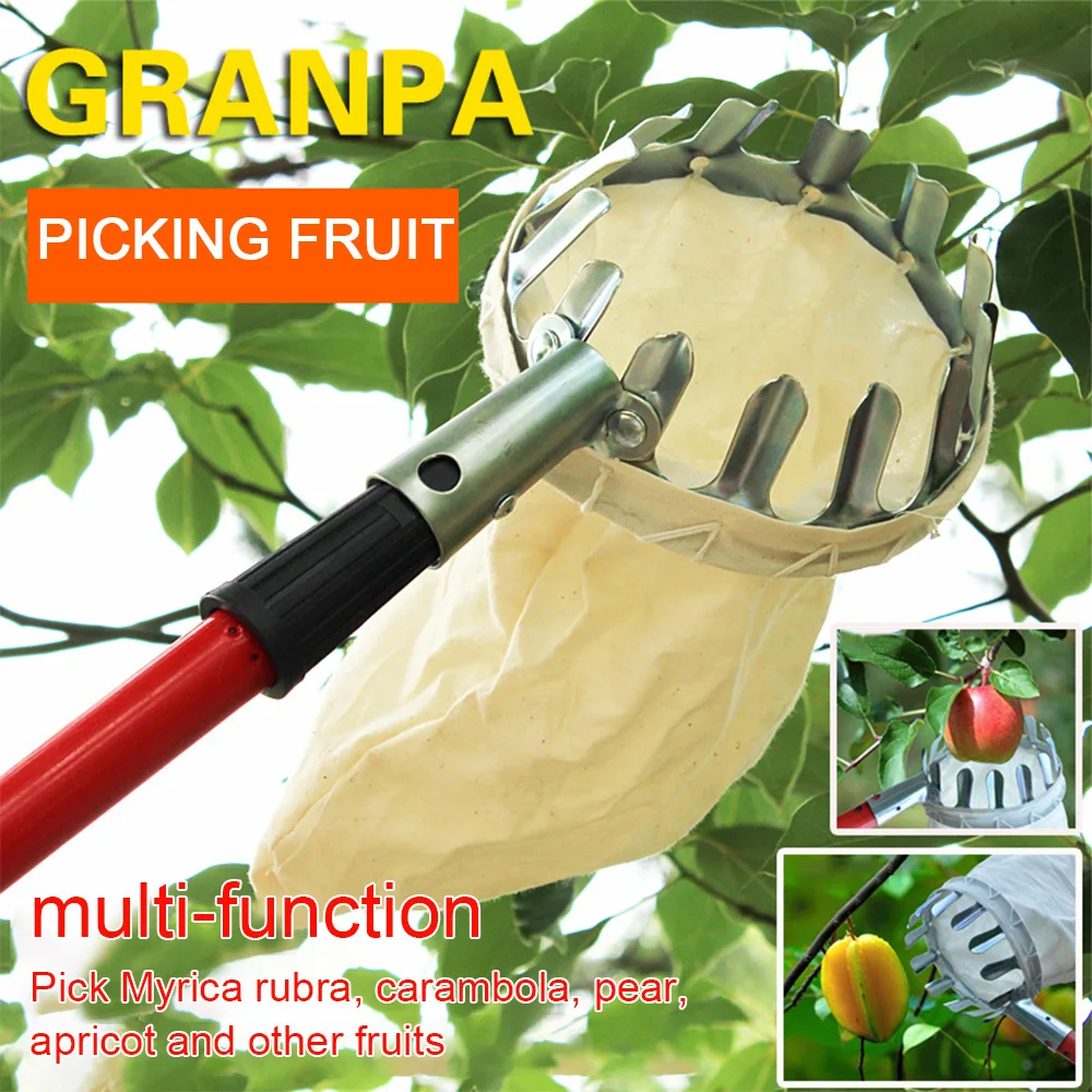 

1pc Metal Fruit Picker Gardening Fruits Collection Picking Head Tool Fruit Catcher Device Greenhouse Garden Tools Dropshipping