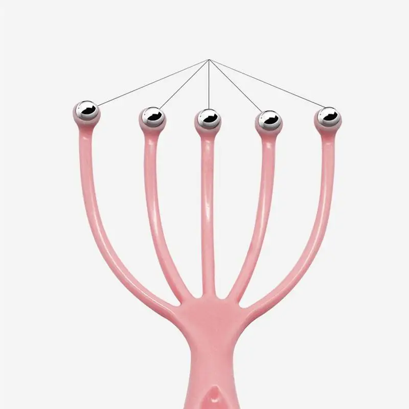 

Rake For Head Massage Seller Scalp Massager Steel Ball Head Massage Relaxation Five Finger Massager For Head Eliminate Fatigue