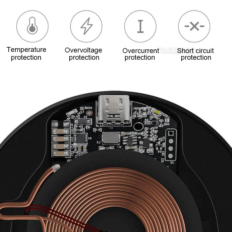Xiao mi jia Z mi WTX10 LevPower X Qi-сертифицированное 7,5 Вт Беспроводное зарядное устройство Iphone 10 Вт Зарядка для samsung для iPhone+ iPad для mi