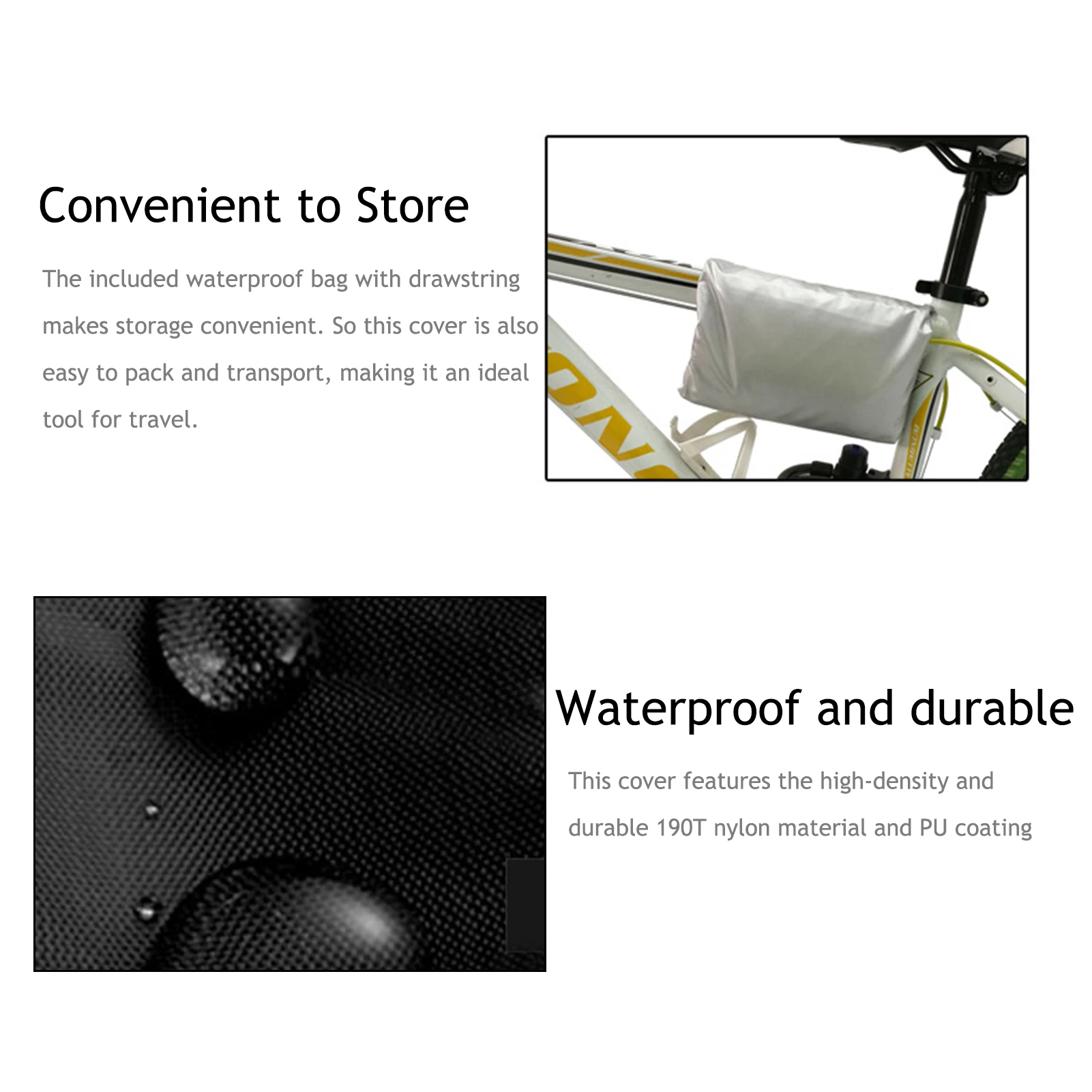

Bike Bicycle Protective Cover Multipurpose Rain Snow Dust All Weather Protector Covers Waterproof With Lock Holes