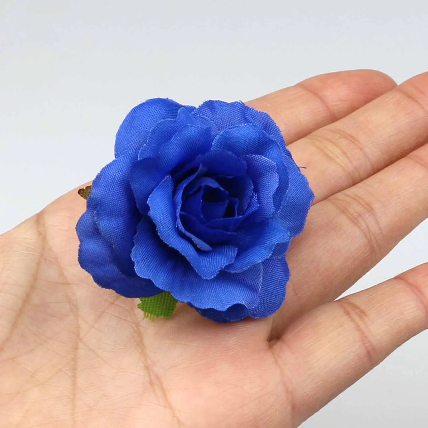 Искусственные цветы Королевского синего цвета искусственные шелковые мини розы
