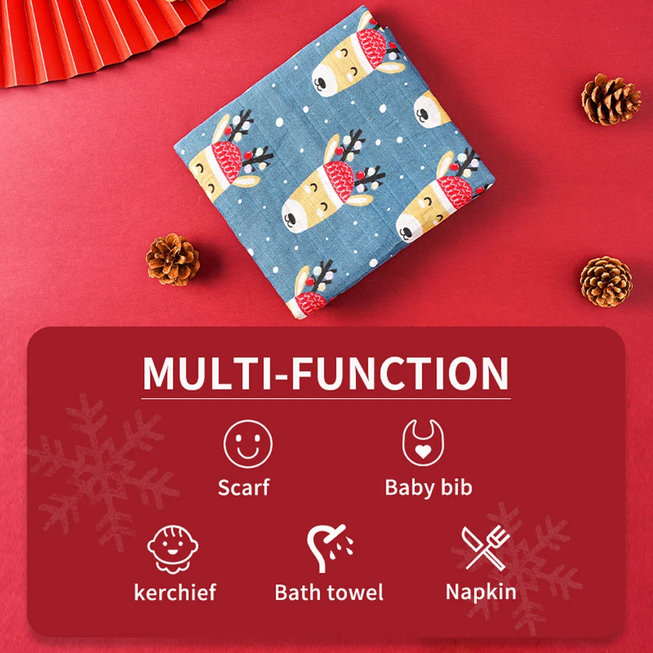 Kangobaby # My Soft Life Рождественский дизайн 100% хлопок Большая распродажа детское