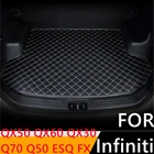 Водонепроницаемый коврик для багажника Sinjayer, коврик для багажника автомобиля, коврик для багажника Infiniti QX50 Q70 Q50 ESQ QX30 2006-2020
