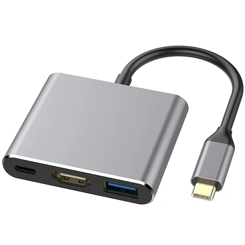 USB C многопортовый адаптер USB 3.1 Тип C к HDMI-совместимый USB 3,0 USB C 3,1 для монитора смартфона ноутбука планшета Macbook переключатель