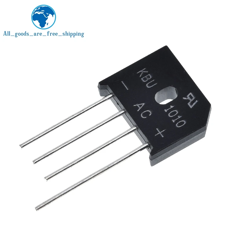 5 шт./лот KBU1010 KBU 1010 10A 1000V ZIP Diode Bridge выпрямительный диод новинка|Выпрямители| |