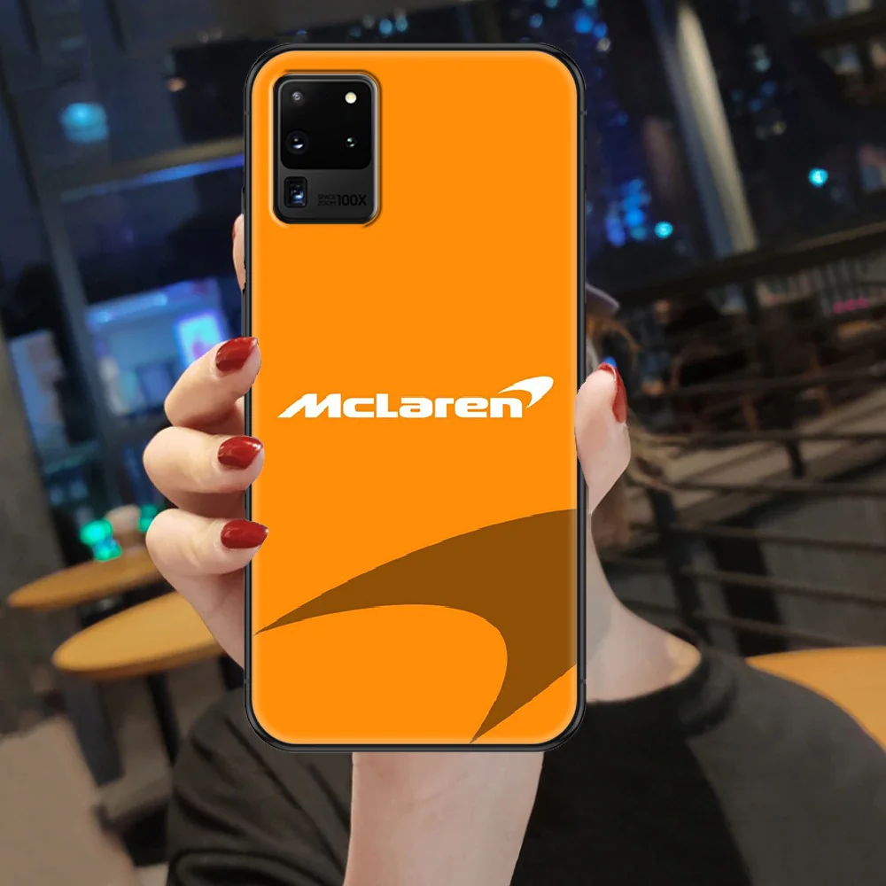 

car sports cool mel-aren Phone case For Samsung Galaxy Note 4 8 9 10 20 S8 S9 S10 S10E S20 Plus UITRA Ultra black soft