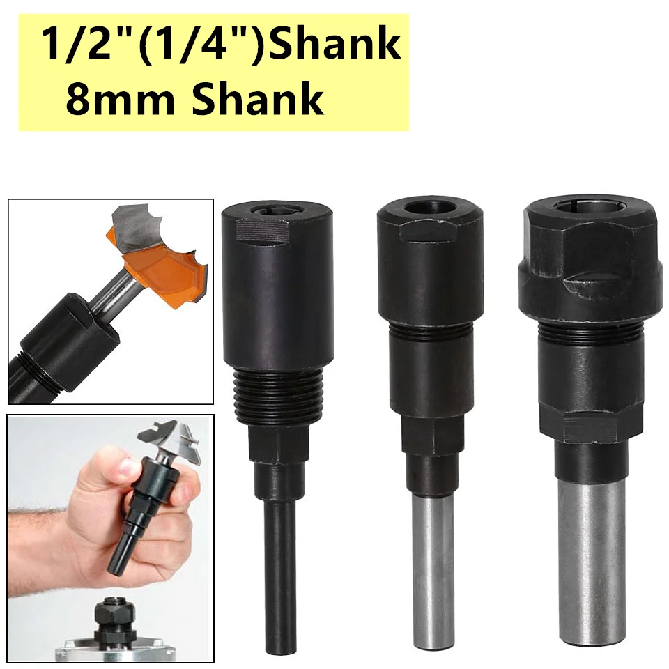 Citop 1 шт. 1/4 &quot8 мм 1/2&quot хвостовик фрезы удлинитель стержень цанговый