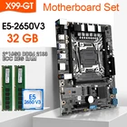 Комплект материнской платы X99 GT, E5 2650 V3 LGA2011-3 CPU 2*16 ГБ = 32 Гб 2133 МГц DDR4 память ECC REG, M.2 WIFI,NVME M.2 слот