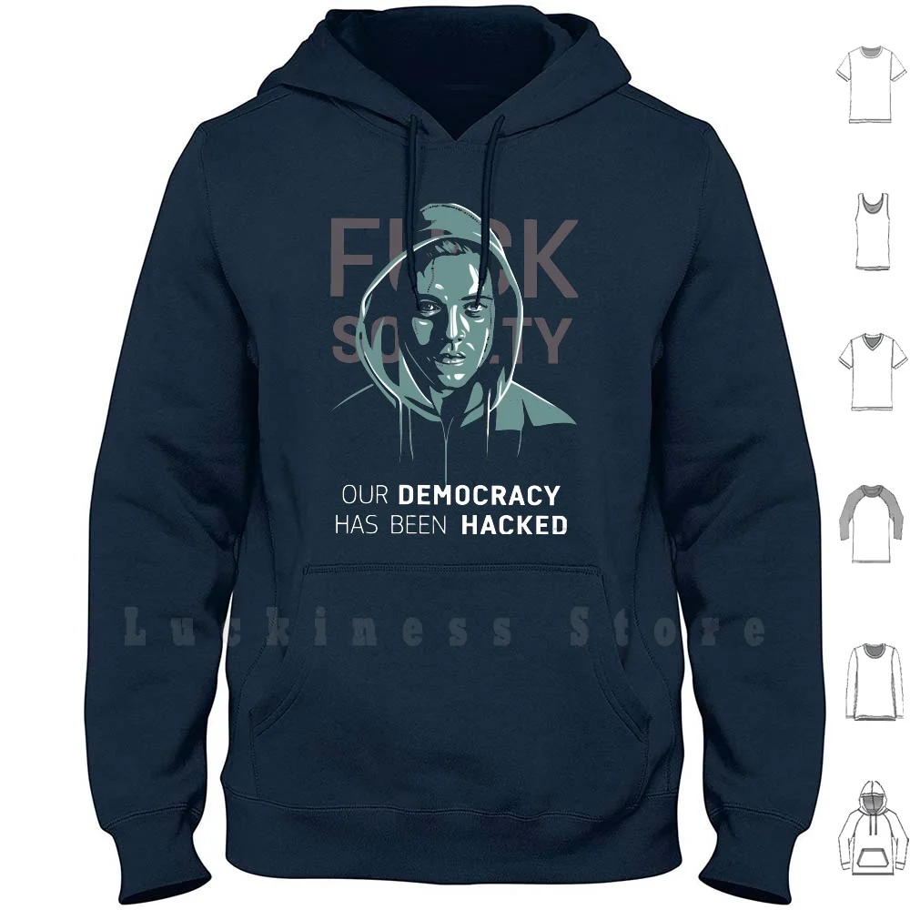 Mr. Robot - Our Has взломанные толстовки с длинным рукавом Mr Geek Hacker fsocial Evilcorp Eliot Series |