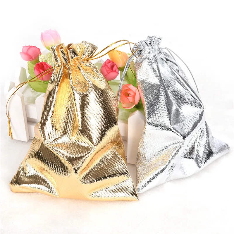 

2021 Fashion 10pcs Adjustable Jewelry Packing Drawstring Velvet bag Drawable Organza Pouch Christmas Wedding Gift Jewelry Bag