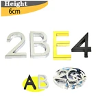 1 шт. современные цифры для дома, пластиковый алфавит для двери, для дома и улицы, 60 мм, знак, покрытие, табличка, буквы, наклейка, адрес #0-9