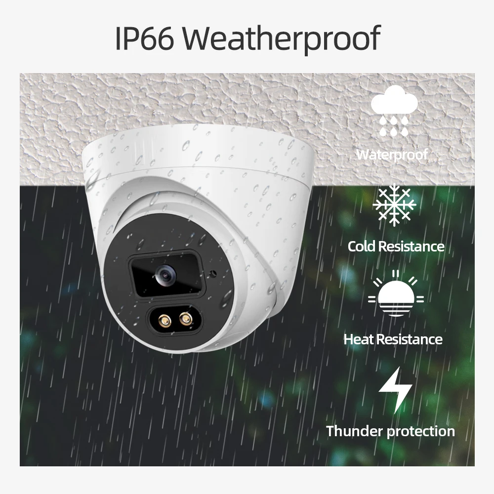 5MP Ultra HD POE камера видеонаблюдения двухстороннее аудио H.265 Kit 8CH 4K NVR открытый дом