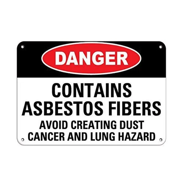 

Asbestos Avoid Dust Cancer & Lung Disease Hazard Tin Sign art wall decoration,vintage aluminum retro metal sign