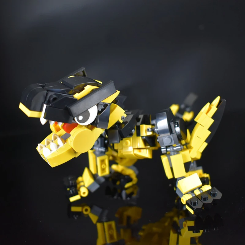 PS4/XBOXONE Monster Hunter Q версия Tigrex блоки DIY модель Speelgoed мини игрушка фигурка Voor Kinderen |